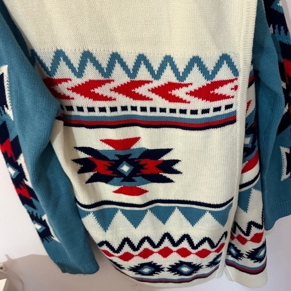 Wrangler Retro Americana Draped Cardigan Open Front Sweater Size S - Picture 5 of 7